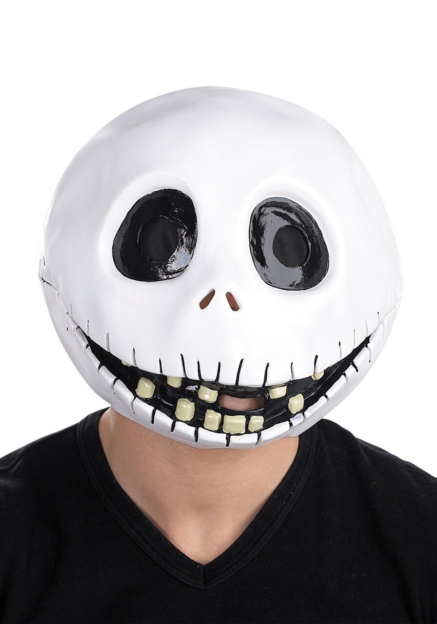The Nightmare Before Christmas Jack Skellington Latex Mask Adult Sized Costume Accessory